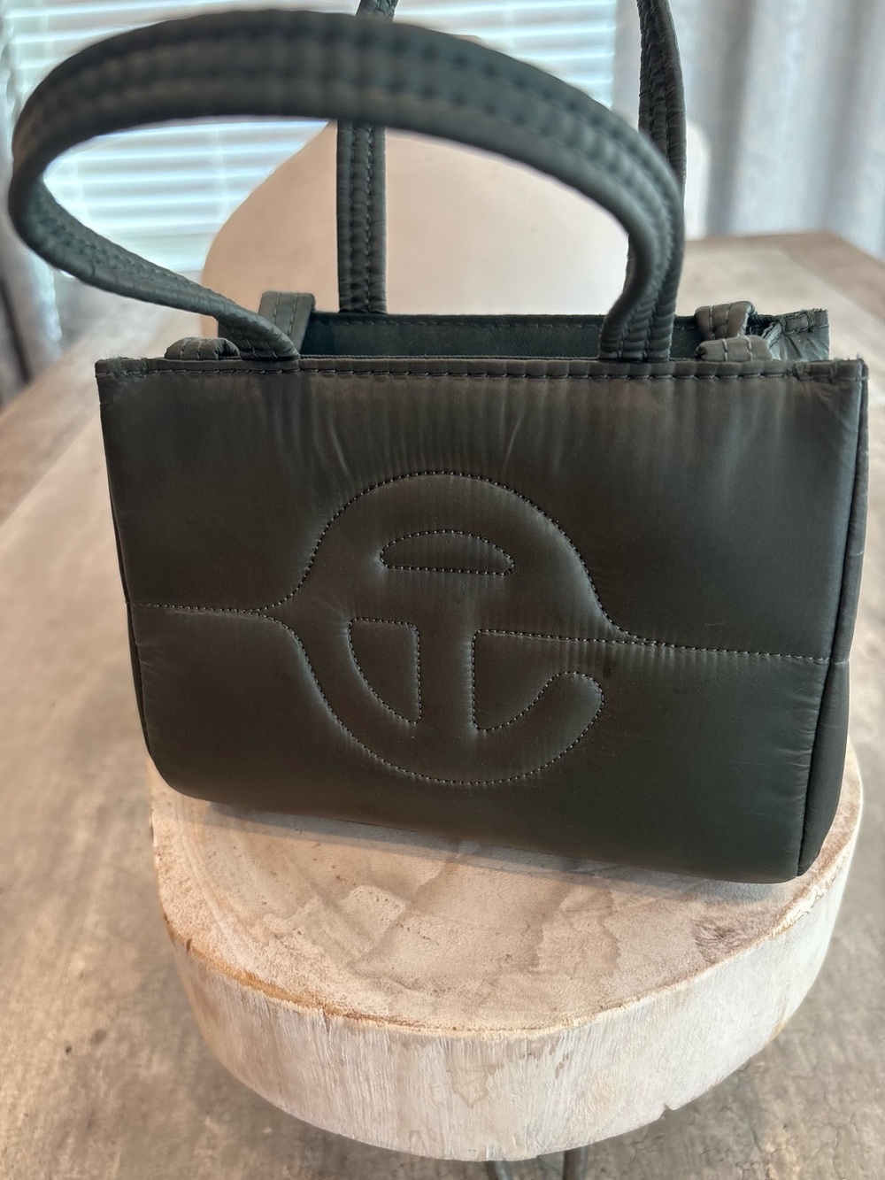 Telfar Olive Green Mini Shopper Tote